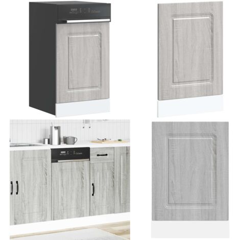 Panel para lavavajillas Kalmar gris sonoma 45x1,5x67 cm - Madera de ingeniería - Protección lavavajillas