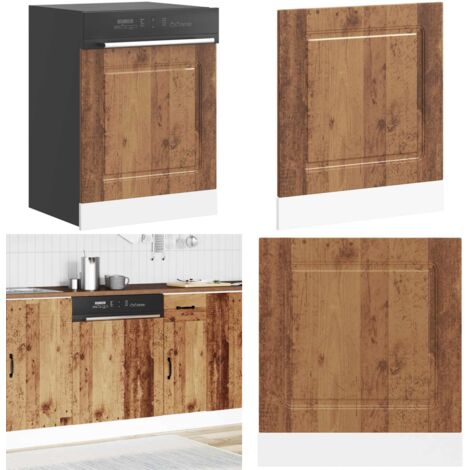 Panel para lavavajillas Kalmar madera vieja 60x1,5x67 cm - Madera envejecida - Panel de cocina