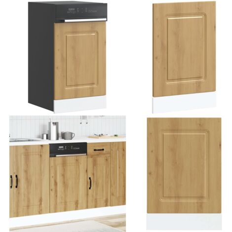 Panel para lavavajillas Kalmar roble artesanal 45x1,5x67 cm - Madera de ingeniería - Protección para lavavajillas