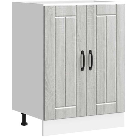 Panel para lavavajillas Lucca madera contrachapada  gris