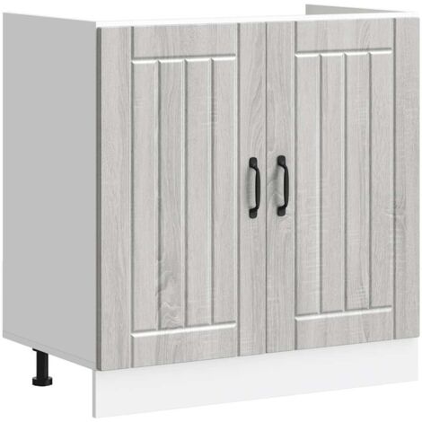 Panel para lavavajillas Lucca madera contrachapada  gris