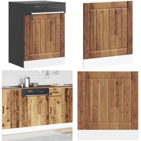 Panel para lavavajillas Lucca madera contrachapada madera vieja - Madera contrachapada - Panel de madera