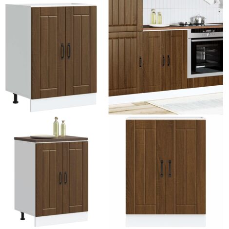 Panel para lavavajillas Lucca madera contrachapada roble marrón - Cocina - Almacenamiento
