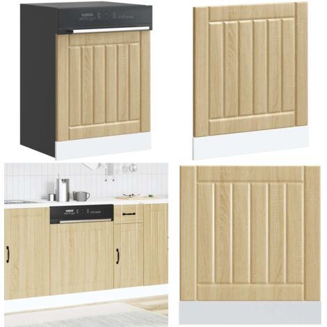 Panel para lavavajillas Lucca madera contrachapada roble sonoma - Madera contrachapada - Lavavajillas protegido