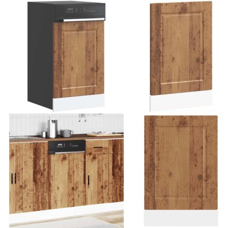 Panel para lavavajillas Porto madera contrachapada madera vieja - Madera contrachapada - Protección para lavavajillas
