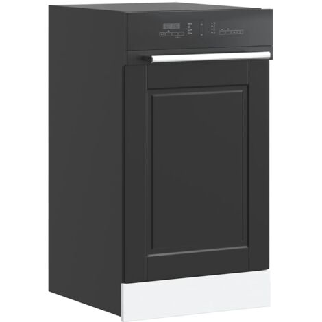 Panel para lavavajillas Porto madera contrachapada negro