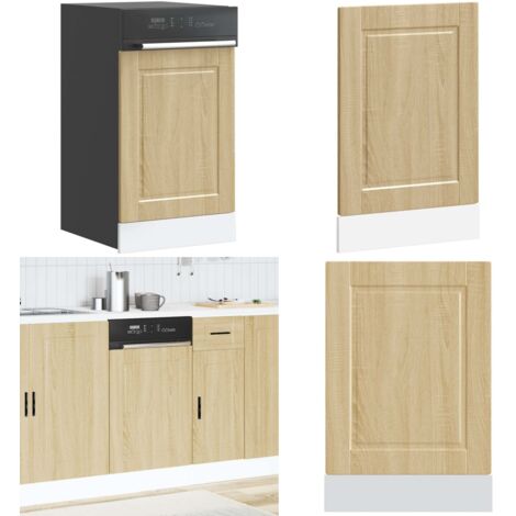 Panel para lavavajillas Porto madera contrachapada roble sonoma - Madera contrachapada - Protección para lavavajillas