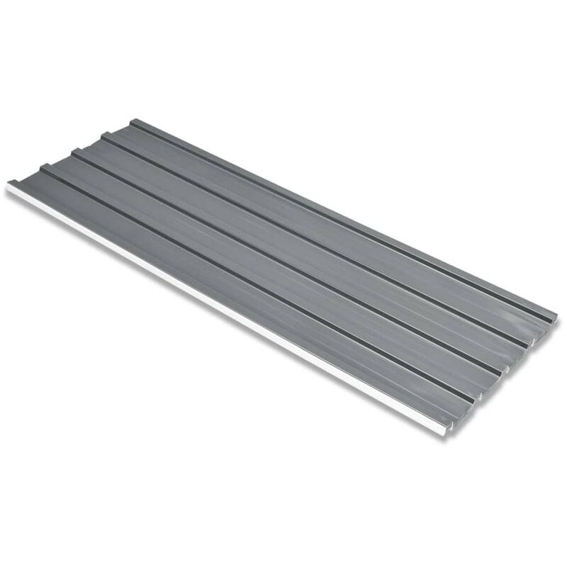 

Youthup - Panel para tejado acero galvanizado gris 12 unidades