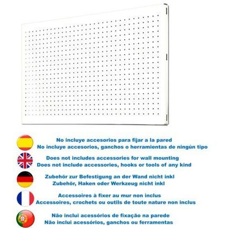 PANEL PERFORADO 1200X400MM BLANCO