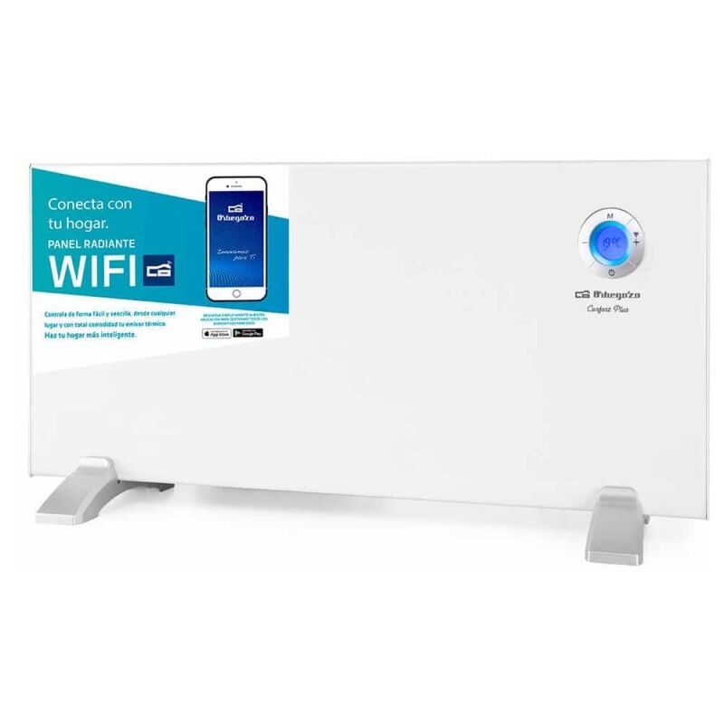 

Panel radiante Orbegozo WIFI. Potencia: 1500W. Conexión inalámbrica APP. Rango de temperatura: 7ºC - 35ºC. Mando a distancia.