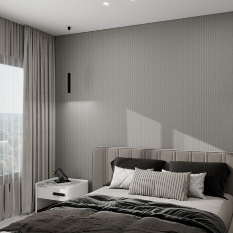 Panel revestimiento pared 3D relieve interior decorativo poliestireno Calora Soft Line Clay 270x25x1.3 cm (0.68 m²/ud). Caja 3uds (2,04 m²/caja)