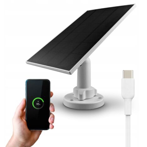Panel solar de 5 V y 3,3 W con USB-C