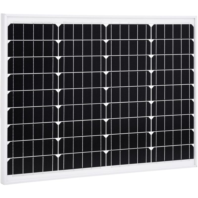 

vidaXL Panel Solar Monocristalino Aluminio y Vidrio de Seguridad 50 W