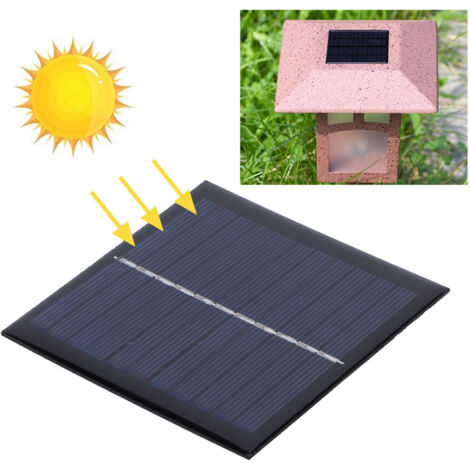 [Panel solar] + [Kit de bricolaje] + [5V/3.7V] + [polisilicio de 1W - sin almacenamiento] para proyectos científicos y carga de baterías - 95x95mm, 54g - Módulo de carga solar de 5.5V para pequeñas in