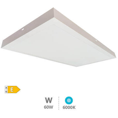Panel superficie LED rectangular Kisongo 60W 6000K Blanco
