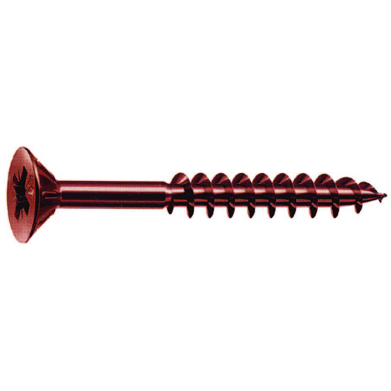 Viti panel-vit pf testa svasata piana acciaio bronzato - ø mm.3,5x50 filetto mm.30