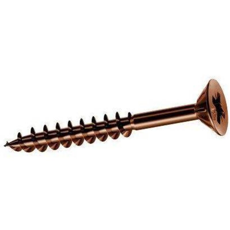 Vite truciolare tsp pf bronzata panelvit Mustad cava pz filetto parziale mm 3,5x35 cf=pz 500