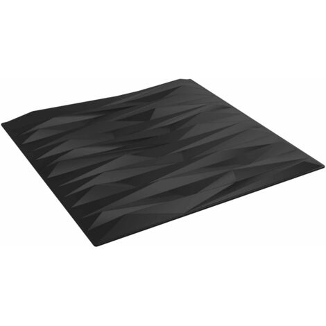 Paneles de pared 12 pcs Piedra Negra 50 x 50 cm Espuma XPS