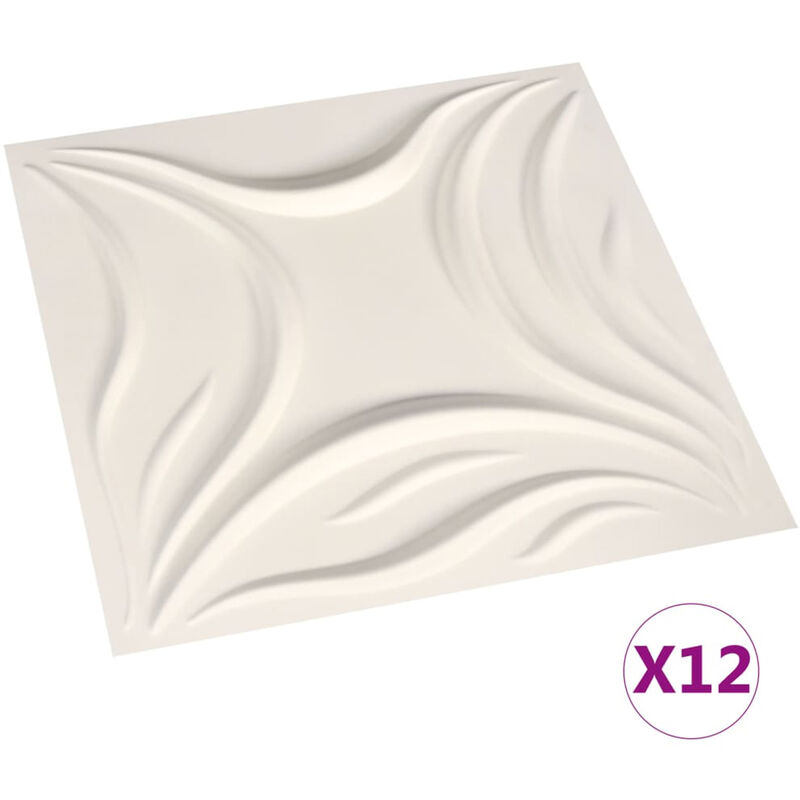 

Paneles de pared 3D 12 unidades 0,5x0,5 m 3m²
