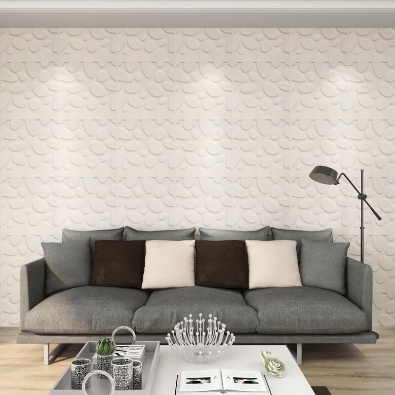 

Paneles de pared 3D 24 unidades 0,5x0,5 m 6 m² - Blanco