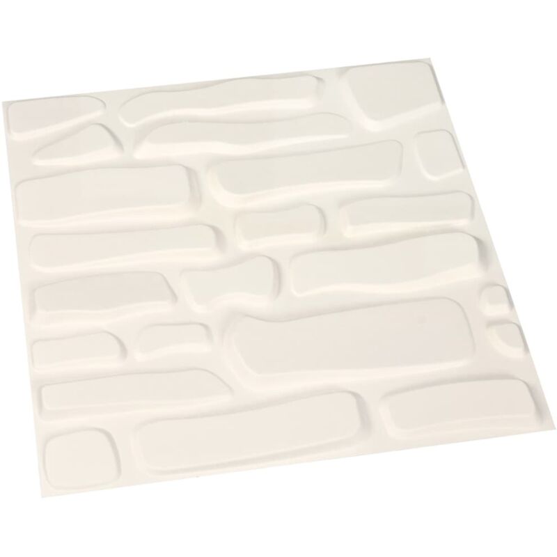 

vidaXL Paneles de pared 3D 24 unidades 0,5x0,5 m 6 m² - Blanco