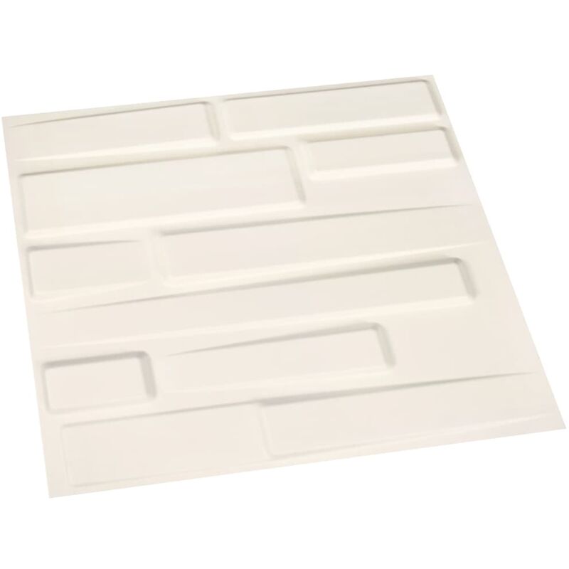 

vidaXL Paneles de pared 3D 24 unidades 0,5x0,5 m 6 m² - Blanco