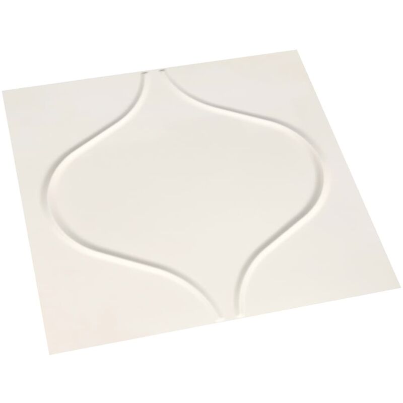 

vidaXL Paneles de pared 3D 24 unidades 0,5x0,5 m 6 m² - Blanco