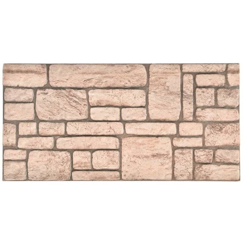 

vidaXL Paneles de pared 3D con diseño de ladrillo beige 11 piezas EPS - Beige