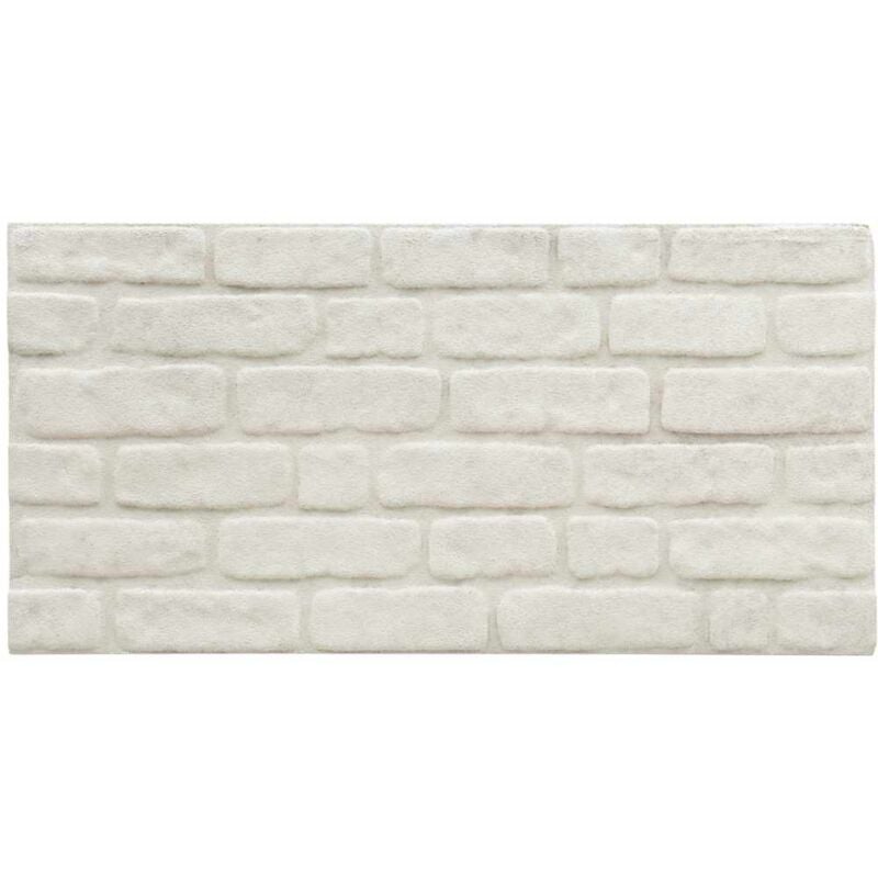 

vidaXL Paneles de pared 3D con diseño de ladrillo blanco 11 piezas EPS - Blanco