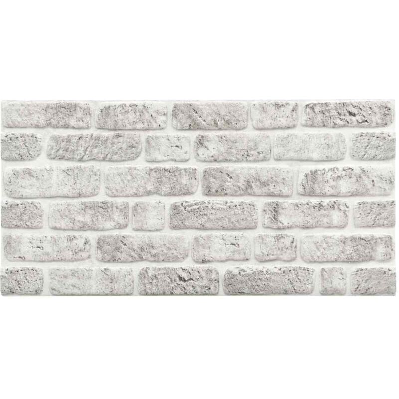 

vidaXL Paneles de pared 3D diseño de ladrillo gris claro 11 piezas EPS - Gris