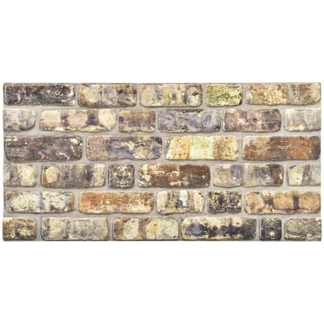 vidaXL Paneles de pared 3D diseño de ladrillo multicolor 11 piezas EPS - Multicolore