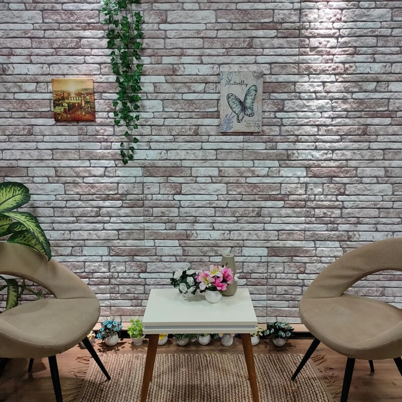 

Paneles de pared 3D diseno ladrillo gris oscuro 10 pzas EPS