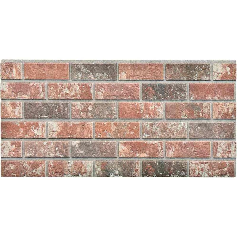 

vidaXL Paneles de pared 3D ladrillo marrón oscuro y gris 11 pzas EPS - Marrón