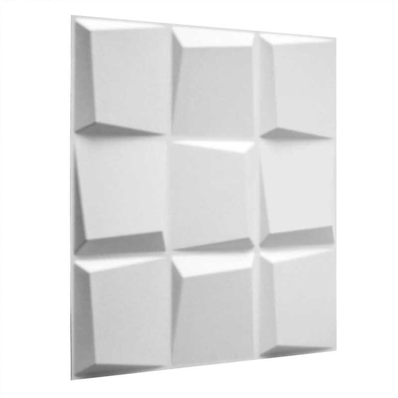 

Paneles de Pared 3D 24 Unidades Oberon GA-WA21 - Blanco - Wallart