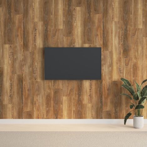 Paneles de pared con aspecto de madera PVC marrón 2,06 m² vidaXL