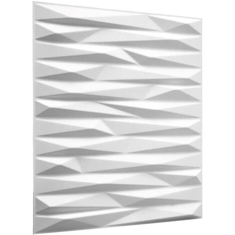 Paneles Murales 3D Ondulados Valeria 12/24 Pzas GA-WA24 Color Blanco