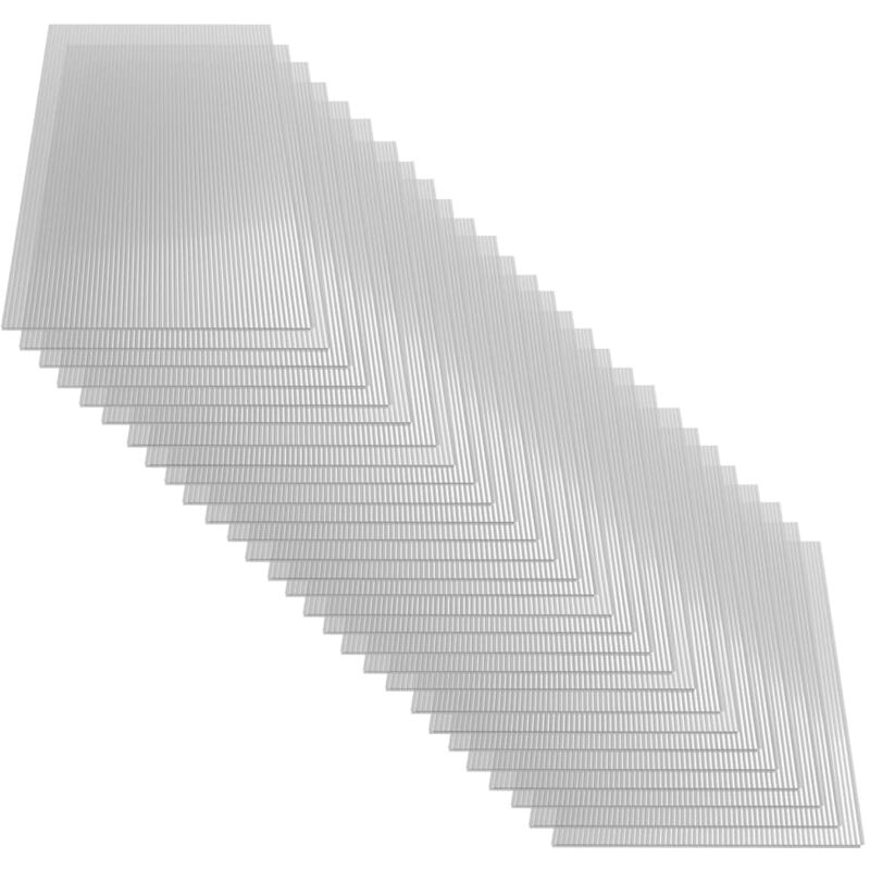 

Paneles de policarbonato 28 unidades 4 mm 121x60 cm - Antracita - Vidaxl