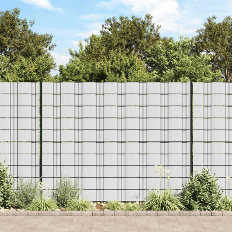Paneles de privacidad 4 uds PVC  35x0,19 m