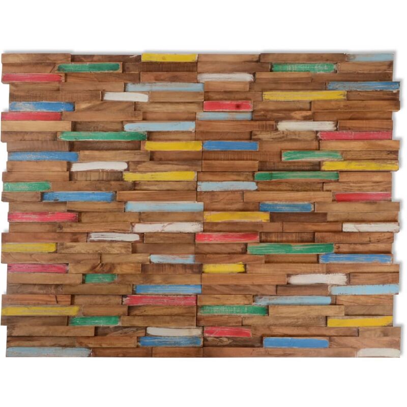

BHD - Paneles de revestimiento de pared 10 uds 1,03 m² madera teca maciza