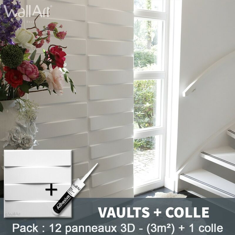 

Paneles decorativos 3D Vaults Panel de pared + Pegamento WallArt