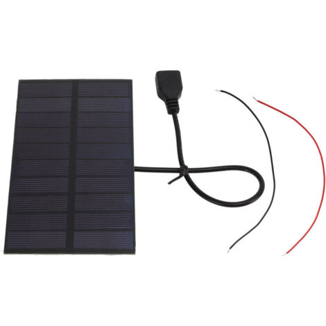 Paneles solares de silicio monocristalino Eosnow DIY de 1,5 W y 5 V con interfaz USB, mini panel solar flexible