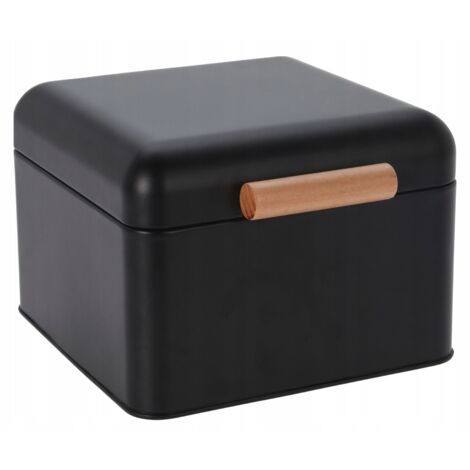 Panera de metal negra 40x20 cm