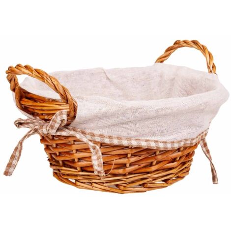 Panera mimbre forrada D23x11h cm