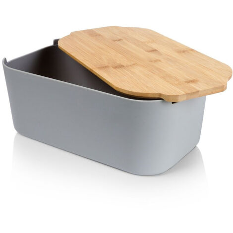 Panera para panecillos con tabla de bambú para cocina