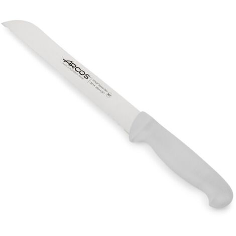 Panero coltello (perlato) Arcos Colore - Prof 291424  acciaio inox Nitrum e mango ergonomico bianco Polipropilene e 20 cm lama, coperchio del display