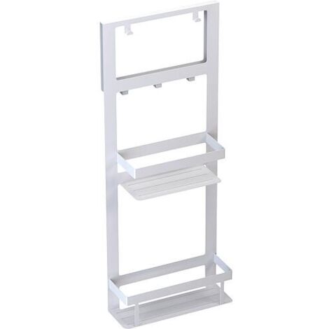 Panier à accrocher Swakop pour cabines de douche, blanc, 300x760mm