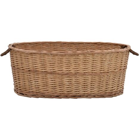 Panier à bois de chauffage poignées de transport 88x57x34 cm CFW35383