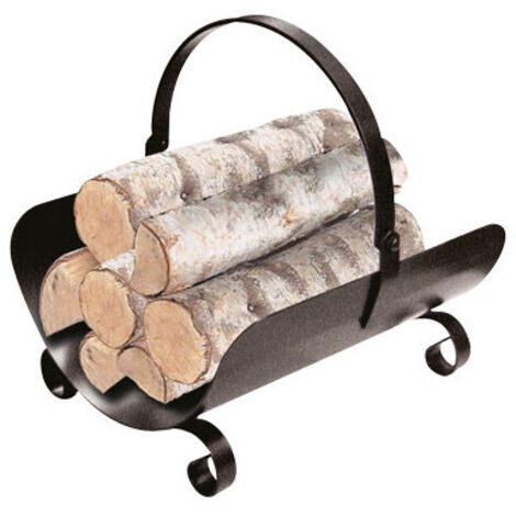 Panier à bois en métal – design portable 60 cm