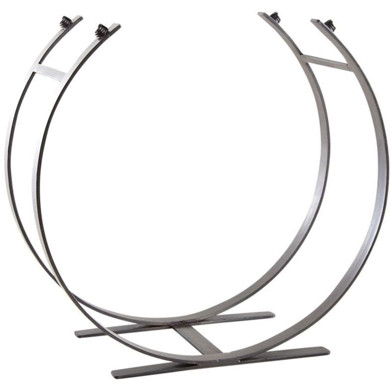 Panier à buche design en fer forgé