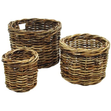 Panier à bûches Alaska 1-3 rond géant ø77h55 cm